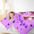 thumbnail image 3 of Castle Fairy Black Kawaii Princess Twin Bedding 7-Piece,Angel Bow Art Bedding Comforter Set,Purple,Pink Reversible, 3 of 7