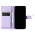 thumbnail image 4 of Funda tipo billetera GANGXUN para iPhone 16 Pro – Tapa abatible con correa para mujer, 4 of 5