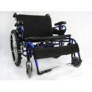 Karman Healthcare KM-BT10-24W BT-10 24 in. seat Foldable Wheelchair with Detachable Footrests