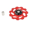 thumbnail image 3 of 11T Aluminum Alloy Ceramic Bearing Jockey Wheel For Road Rear Derailleur Red, 3 of 8