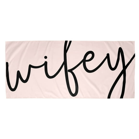 Santa Barbara Design Studio Lili + Delilah Quick Dry Oversized Beach Towel, 78 x 35-Inch, Wifey
