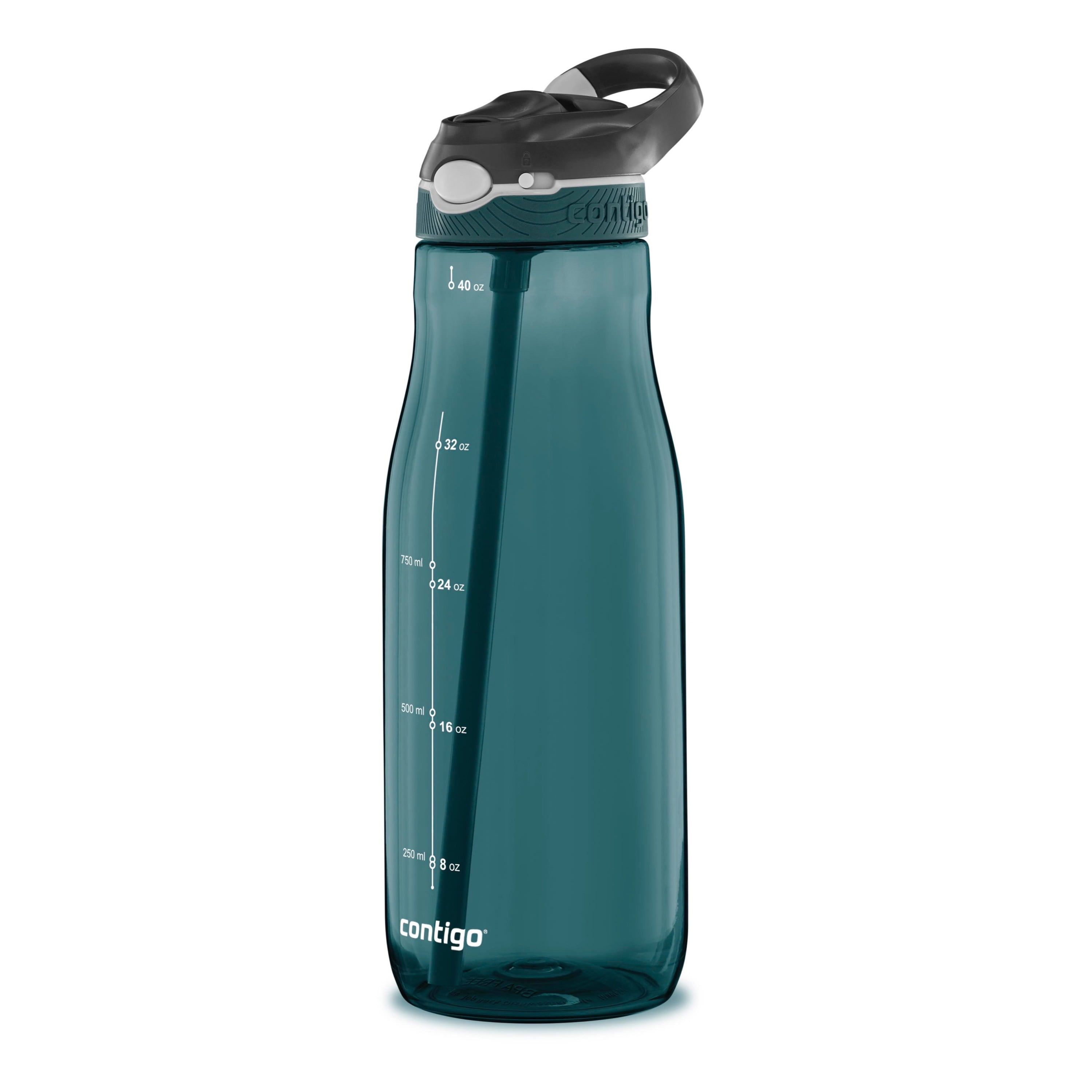 Contigo Ashland Leak-proof Autospout Straw Water Bottle, 40 Oz