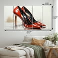 thumbnail image 4 of Designart "Black And Red High Heels Euphony VII" Fashion Metal Art Print Set, 4 of 5