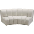 thumbnail image 5 of Meridian Furniture Infinity Cream Velvet 2pc. Modular Sectional, 5 of 9