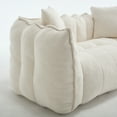 thumbnail image 5 of Homy Casa 2-Person Bean Bag Sofa with High Resilience Foam, Chenille Loveseat for Living Room, 5 of 9