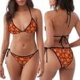 thumbnail image 3 of Balery Christmas With Gold Snowflakes Pijama Estampado Bikini de Dos Piezas para Mujer - Conjunto de Bikini Ajustable Sexy y Cómodo para Playa, 3 of 6