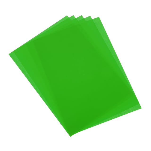 5 Pcs Feuilles de Plastique Rétractable, 8x12 Pouces, Vert