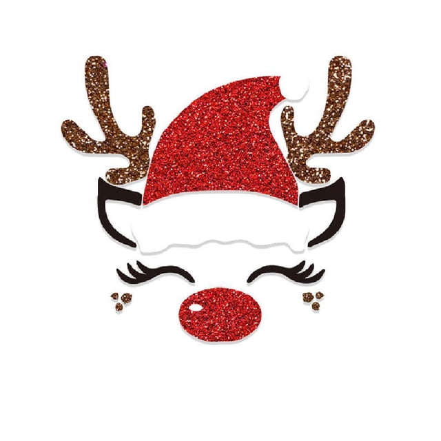 LUVCLS Pegatinas de puerta de decoración navideña alce árbol de Navidad muñeco de nieve dibujos animados fieltro ▲}