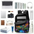 thumbnail image 3 of Enchanted Forest Village Night Backpack 17in Laptop traveling Bag Bags, 3 of 5