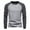 Grey, variant on Mens Shirts Fall Winter Casual Long Sleeved Base Stitching T Shirts for Man