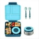 thumbnail image 2 of Lonchera Bento para Niños con Termo de 8 Oz, Recipiente Hermético para Comida, con 4 Compartimentos, Ideal para la Escuela y Viajes, Color Azul., 2 of 5