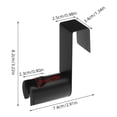 thumbnail image 2 of WHAMVOX Soporte De Spray Para Bidet De Inoxidable Para Con Montaje En Pared Color Negro, 2 of 8