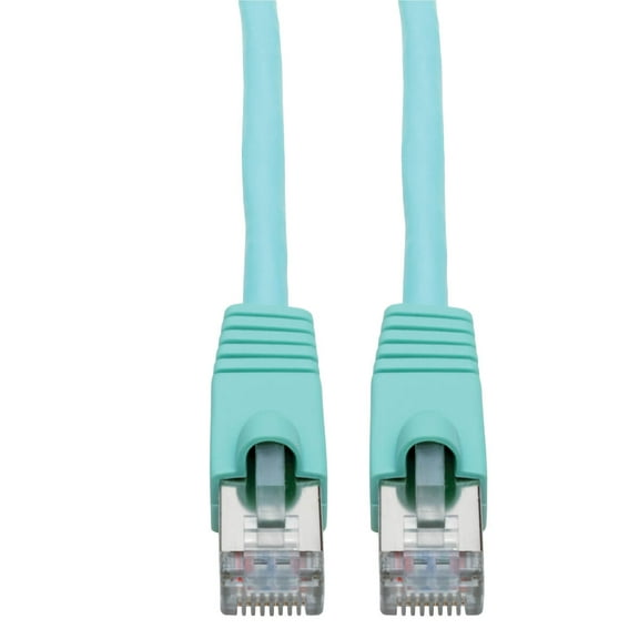 Tripp Lite Cat6a 10g-Certified Snagless Shielded Stp Network Patch Cable (Rj45 M/m), Poe, Aqua, 5 Ft. - Patch Cable - Rj-45 (m) to Rj-45 (m) - 5 Ft - Stp - Cat 6a - Snagless, Stranded - Aqua