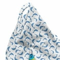 thumbnail image 5 of Sea Animals Lounger Chair Bag, Pattern Dolphins Illustration Ornamental Nature Under the Wildlife Marine, High Capacity Storage with Handle Container, Lounger Size, Blue White, by Ambesonne, 5 of 5