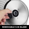 thumbnail image 4 of Techwood 9-inch Electric Deli Slicer | Heavy-Duty Stainless Steel Blade | Precision Thickness Control | For Meat, Cheese & More, 4 of 6