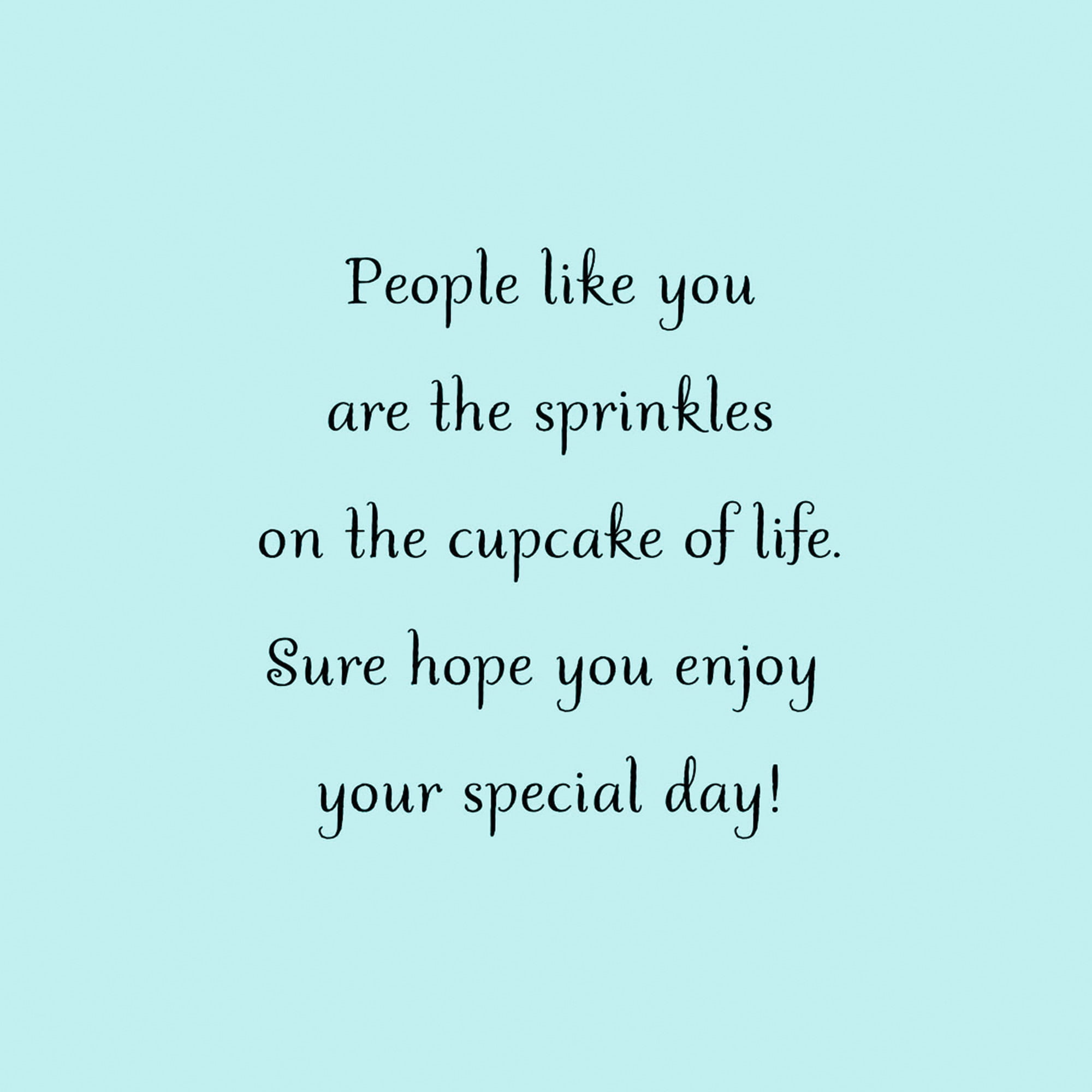 Hallmark Birthday Card (You're the Sprinkles on the Cupcake of Life)