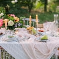 thumbnail image 6 of Uxcell 13Ft Cheesecloth Table Runner 35 x 157 Inch Rustic Gauze Tablecloth, Lilac, 6 of 6