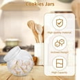 thumbnail image 3 of 6 Pcs Candy Jars with Lids,Happon Plastic Cookie Jars with Lids, Clear Cookie Jar Candy Holder,Wide Mouth Candy Storage Jars for Candy Buffet, Coffee Canister, 3 of 7