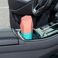 thumbnail image 2 of Unique Bargains Car Trash Can Portable Car Cup Holder Plastic Trash Bin Pink Blue 1 Pcs, 2 of 6