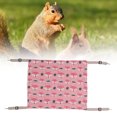 thumbnail image 3 of Double Layer Plush Hammock For Cats, Soft And Comfortable, Easy To Clean, Metal Hook, Easy To Install, Suitable For Rabbits, Kittens, Hamsters, Puppies, Ferrets, 3 of 8