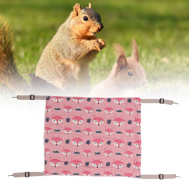 Double Layer Plush Hammock For Cats, Soft And Comfortable, Easy To Clean, Metal Hook, Easy To Install, Suitable For Rabbits, Kittens, Hamsters, Puppies, Ferrets