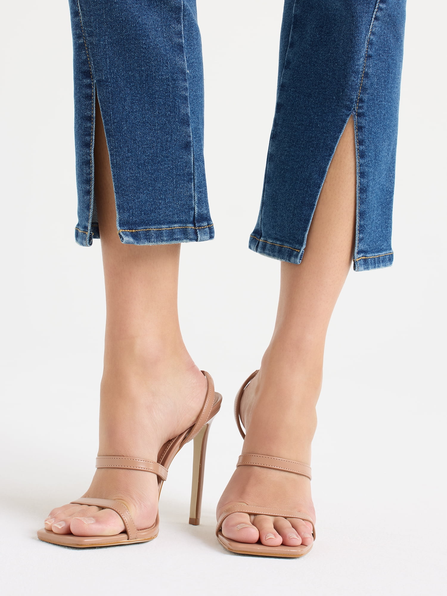 Sofia by Sofia Vergara Women's Mid Rise Crop Slim Leg Jeans, 26" Inseam, Sizes 0-20