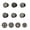 Mixed random, variant on 10Pieces Fashionable Metal Shoe Buckles For Men's Leather Sandals 1.3cm Diameter Replacement Rivets Screw Studs Buttons