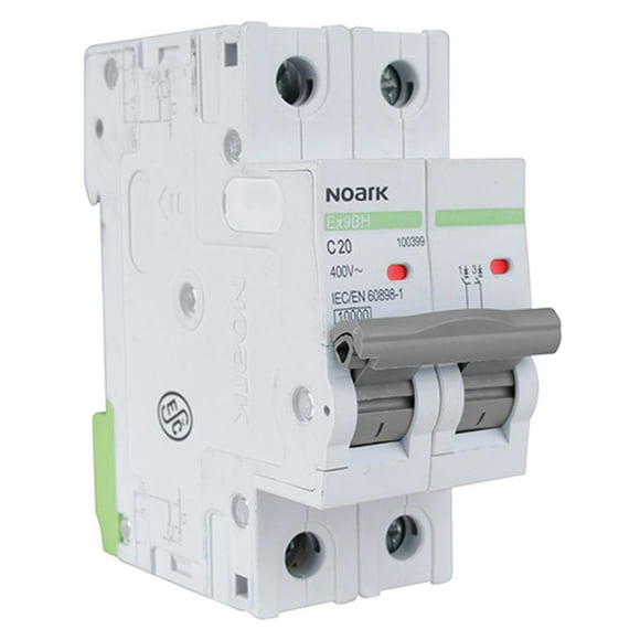 Interruptor termomagnético DIN 2 polos, 6 A