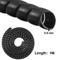 thumbnail image 5 of Spiral Winding Cable Management Pipe Wire Wrap Line Coiled Tube, Flexible Cord Covered Protective Bundler Sleeve Hose for Office, Computer, TV, and Car,Black, 5 of 8