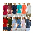 thumbnail image 3 of ToBeInStyle Women's Junior Pack of 3 Randomly Assorted Mid Sleeve T-Shirts - 12-14 Years, 3 of 7