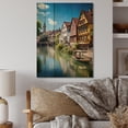 thumbnail image 2 of Designart "Wanderlust by the River in Germany" Germany Print on Natural Pine Wood, 2 of 5