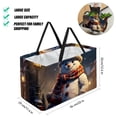 thumbnail image 2 of Snowman Large Foldable Oxford Cloth Laundry Bag Storage Box Cube Organizer, 2 of 7