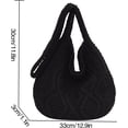 thumbnail image 7 of Women's Crochet Tote Bag Knitted Shoulder Crossbody Handbags Aesthetic Shopping Bag Cute Purses Crocheted Hobo Bag, 7 of 7