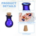 thumbnail image 3 of Uxcell 10 Pcs Mini Glass Bottles Pendants, 0.01oz/0.5ml Ball Shaped Small Glass Jars with Cork Stoppers Wishing Bottles for DIY Crafts Party Wedding Decor Favors, Blue, 3 of 6