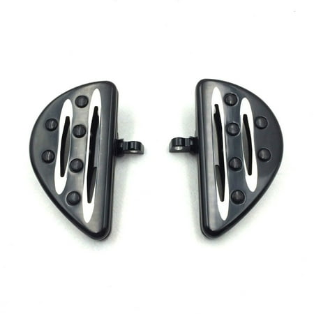 Motorcycle Passenger Floorboards - HTT Motorcycle Rear Black CNC Deep Cut Passenger Stretched Floorboards For Harley Davidson Touring Road King FLHR /Touring Street Glide CVO /Trike Street Glide