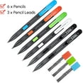 thumbnail image 2 of 6 Pack Mechanical Pencils with Erasers 1.8mm, 3 Tubes of Lead Refills, Bulk Mechanical Pencils for School Supplies, Teacher Supplies, Drawing Pencils, Sketching Pencils, 2 of 6