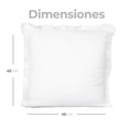 thumbnail image 4 of Cojin Decorativo para Sala de Algodon Cuadrado Moderno Ideal para Cama Sofa Oficina Blanco Set de 2 piezas Set de 2 piezas Gaon, 4 of 5