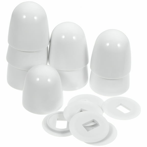 LAMIRO Toilet Bolt Caps 8pcs Toilet Bolt Caps Toilet Bowl Screw Covers,1.46"X1.43"X1.43"