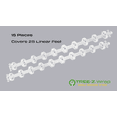 thumbnail image 3 of TREE-Z® Wrap Starter - White, 15-pack, Works with Outdoor String Lights LED & More, 3 of 7