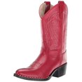 thumbnail image 1 of Old West Girls Leather Cowgirl Boot Red 1 D M US, 1 of 1