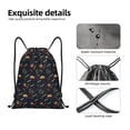 thumbnail image 4 of Xecao New Year Pattern Sports Drawstring Backpack - String Swim Gym Bag with Wet Proof Pocket for Women&Men-Medium, 4 of 6