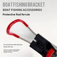 thumbnail image 6 of Stainless Steel Heavy-Duty Clamp-On Rod Holder for Boat Rail – 360° Adjustable Fishing Pole Clip for Round Rails, Ideal for Kayak, Pontoon, Trolling & Saltwater Fishing, 6 of 19