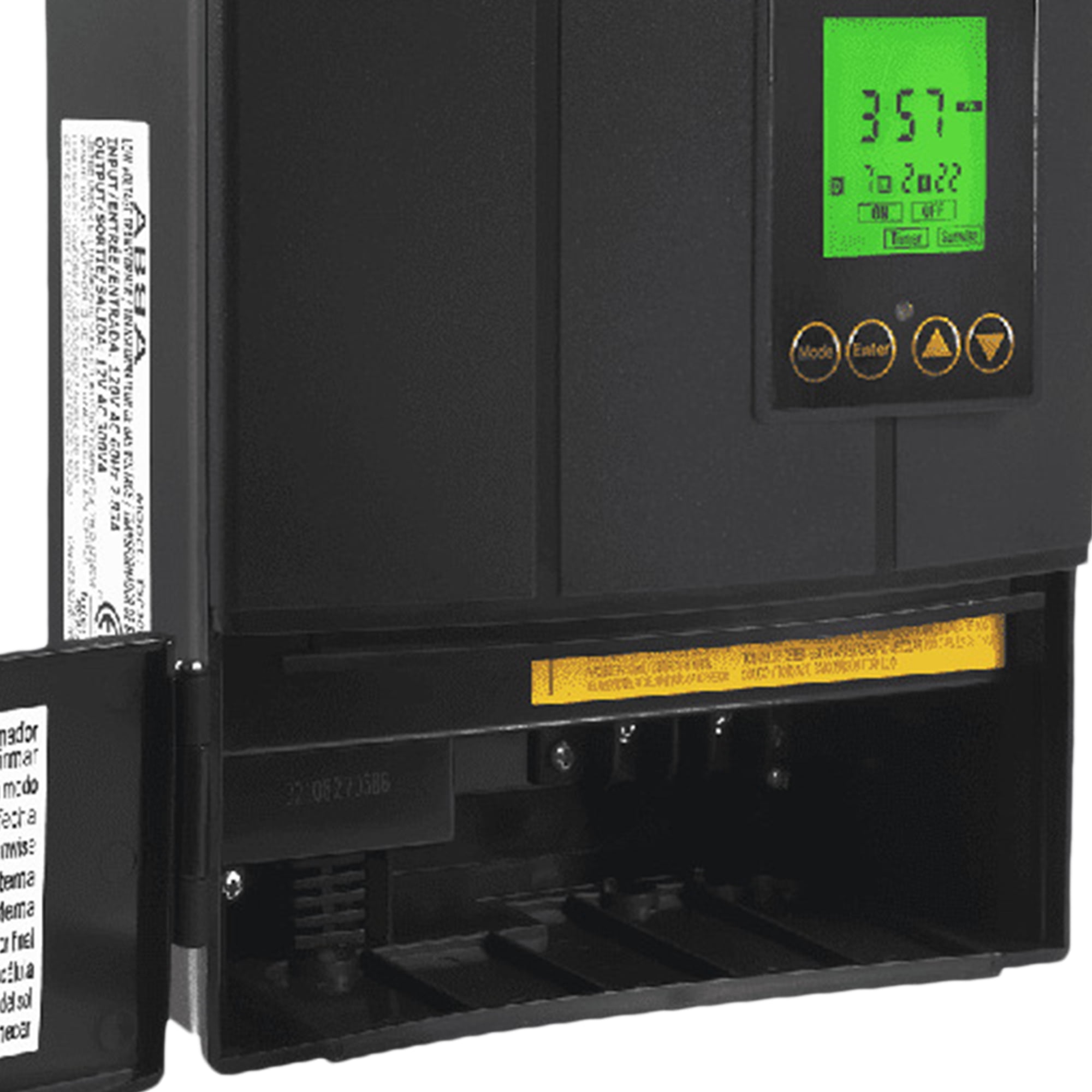 Fusion 120 Watts Low Voltage Stake Light Transformer with Timer, Black