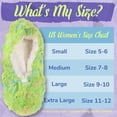 thumbnail image 3 of BambooMN Women's Tie Dye Fuzzy Non-Slip Slippers - Springtime Mix - Large - 3 Pairs, 3 of 4