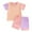 Pink, variant on Kogui Girls Outfits Girls Summer Clothes 2 Piece Clothes for Girls T-Shirt and Shorts Set with Side Pockets (Pink,0-6 Months)