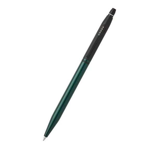 Cross Click™ Tuxedo Satin Metallic Green with Black Appointments Ballpoint Pen