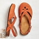 thumbnail image 2 of Sandalias de mujer de gran tamaño, cómodas y transpirables, sandalias planas huecas sencillas y generosas de verano para mujer, 2 of 5