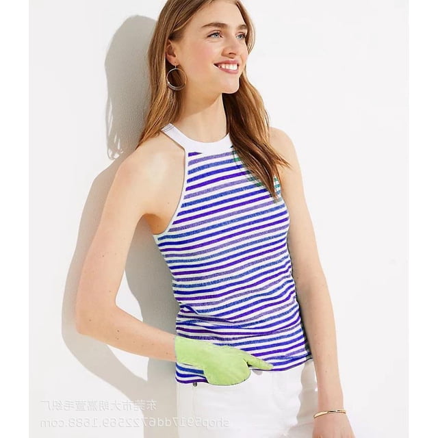 Womens Tops Sleeveless Halter Racerback Summer Basic Tee Shirts Cami Tank Tops Beach Blouses