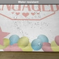 thumbnail image 6 of Ambesonne Colorful Place Mats Set of 4, Engagement Theme, Standard Size, Pink Blue and Green, 6 of 6