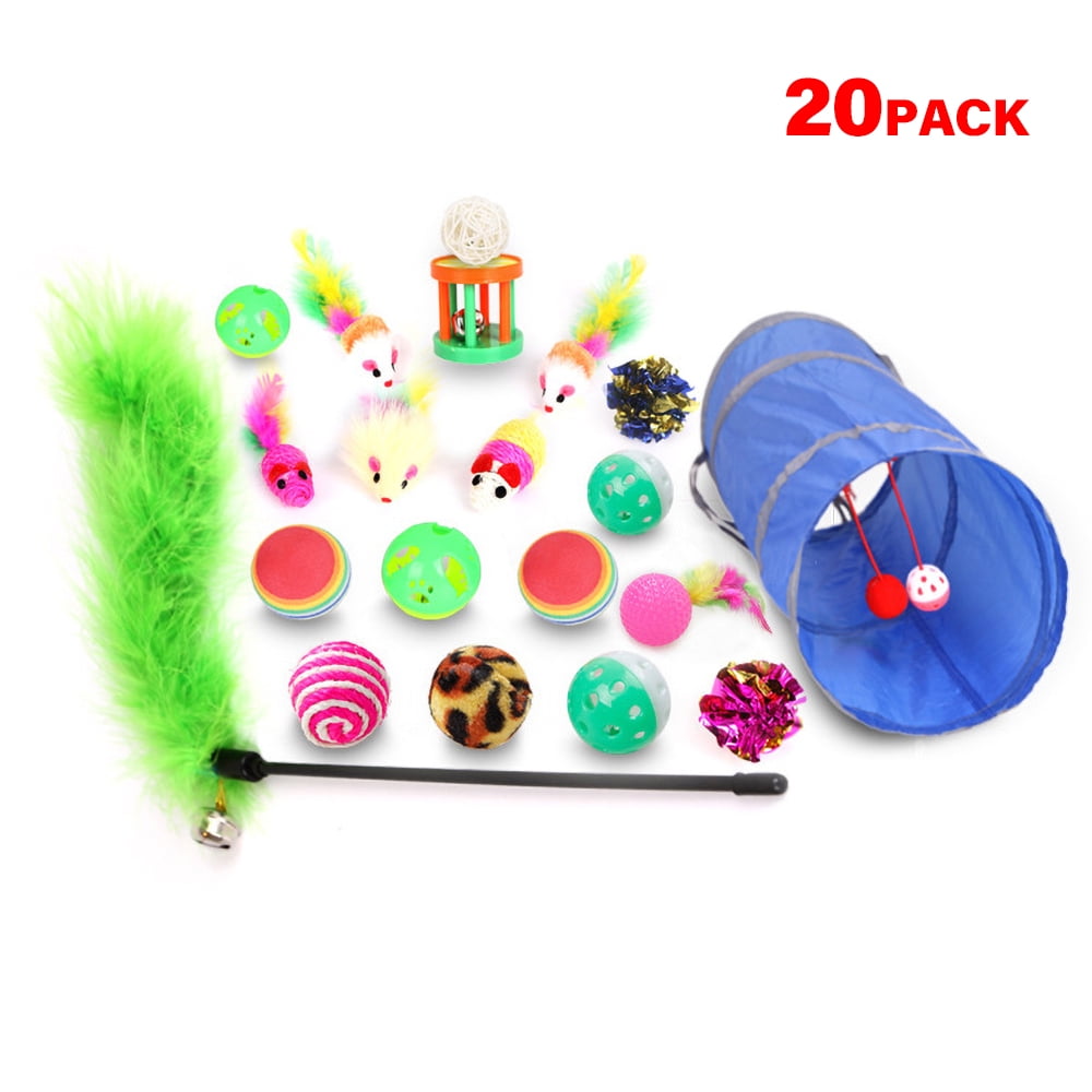 Cat Toy Set Cat Toy Mouse Cat Ball Toy Variety Kitty Toy Set Cat Way
